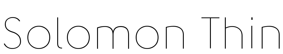 Solomon Thin cкачати шрифт безкоштовно