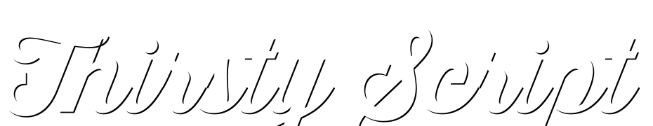 Thirsty Script Bold Shd Font Download Free