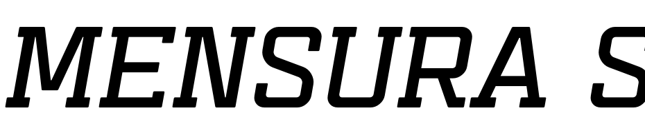 Mensura Slab Titling 1 Italic Font Download Free