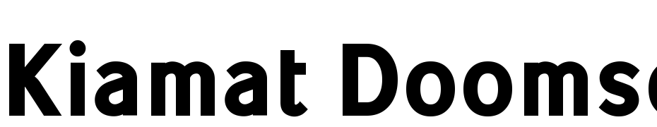 Kiamat Doomsday Heavy Font Download Free