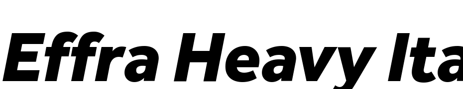 Effra Heavy Italic Font Download Free