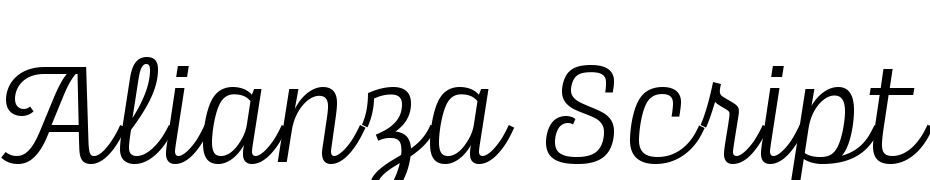 Alianza Script 300 Font Download Free