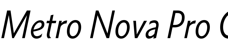 Metro Nova Pro Cond Italic Font Download Free