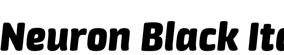 Neuron Black Italic Font Download Free