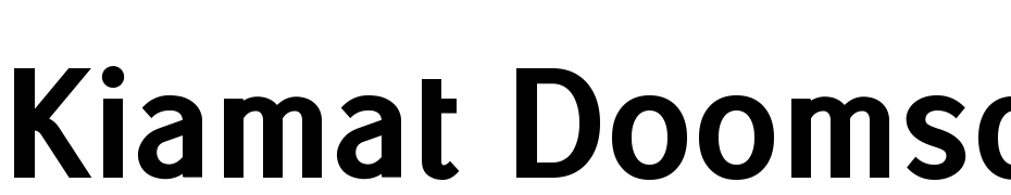 Kiamat Doomsday Ultra Bold Font Download Free