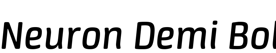 Neuron Demi Bold Italic Fuente Descargar Gratis