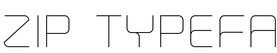 Zip Typeface Thin Yazı tipi ücretsiz indir