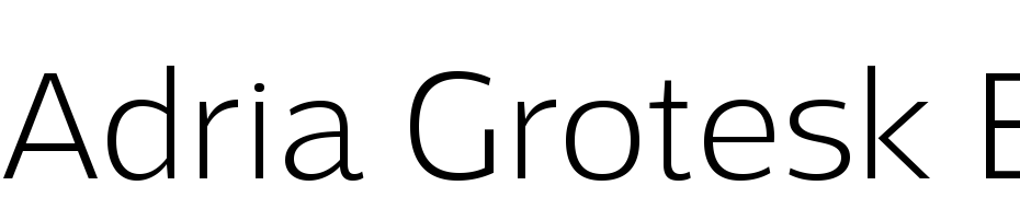 Adria Grotesk Extra Light Font Download Free