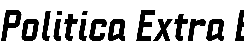 Politica Extra Bold Italic Font Download Free