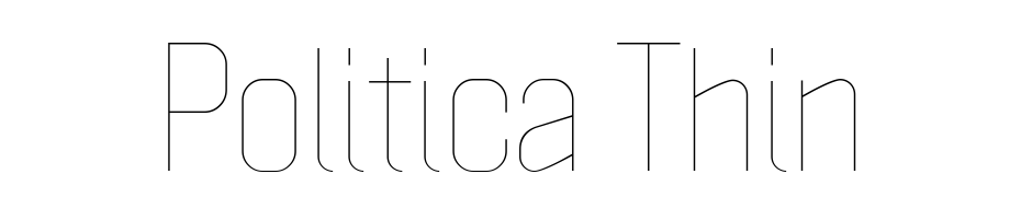 Politica Thin Font Download Free