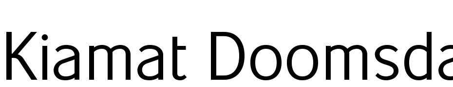 Kiamat Doomsday Font Download Free