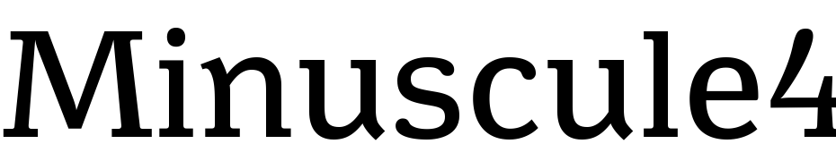 Minuscule 4 Font Download Free