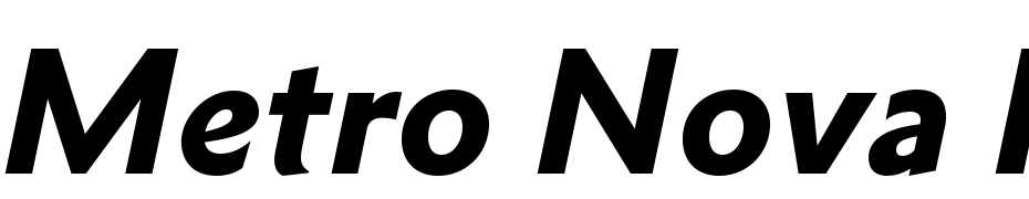 Metro Nova Pro Black Italic Font Download Free