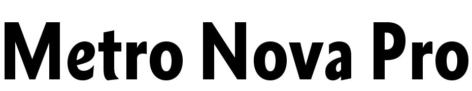 Metro Nova Pro Cond Black Font Download Free