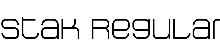 Stak Regular Font Download Free