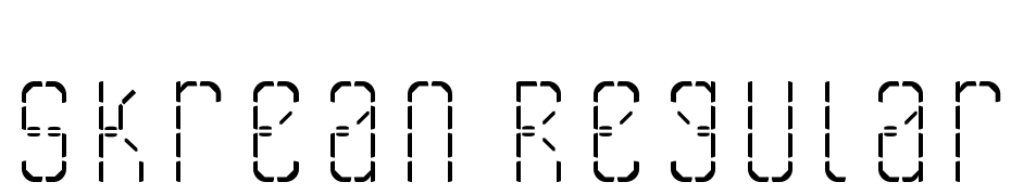 Skrean Regular Polices Telecharger