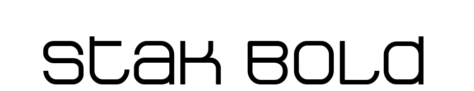 Stak Bold Font Download Free