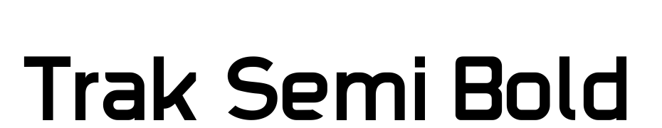Trak Semi Bold Scarica Caratteri Gratis