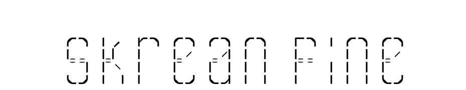 Skrean Fine cкачати шрифт безкоштовно