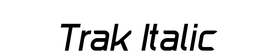 Trak Italic Font Download Free