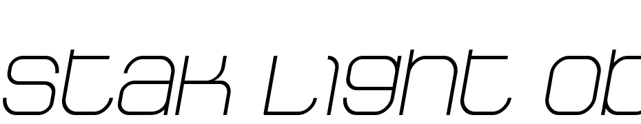 Stak Light Oblique Fuente Descargar Gratis
