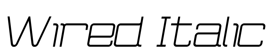 Wired Italic Font Download Free