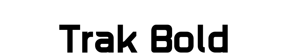 Trak Bold cкачати шрифт безкоштовно