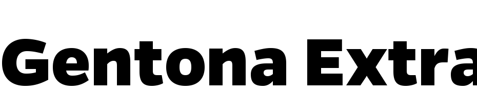 Gentona Extra Bold Scarica Caratteri Gratis