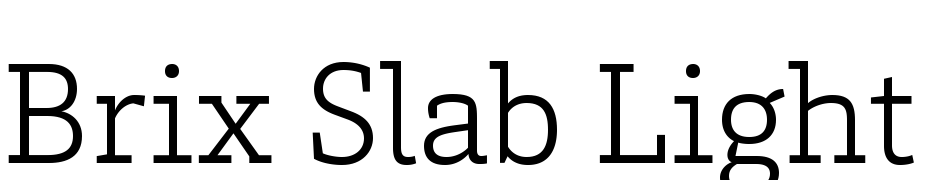 Brix Slab Light Font Download Free