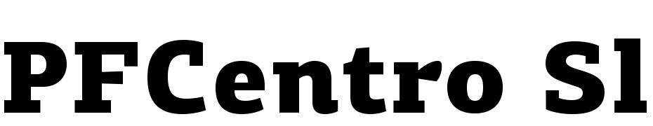 PFCentro Slab Pro Black Font Download Free