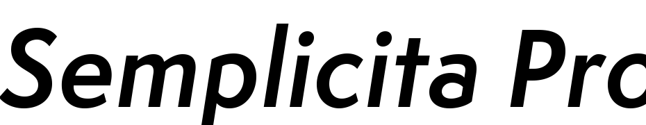 Semplicita Pro Semibd It Font Download Free