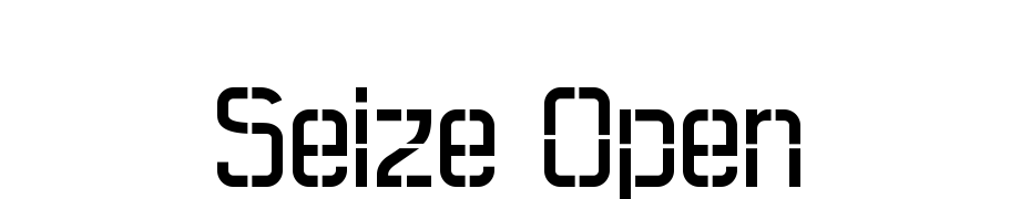 Seize Open Font Download Free