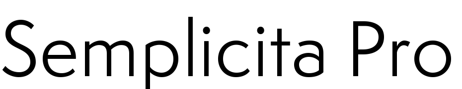 Semplicita Pro Regular Yazı tipi ücretsiz indir
