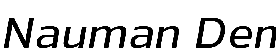 Nauman Demi Bold Italic Polices Telecharger