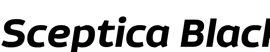 Sceptica Black Italic Font Download Free