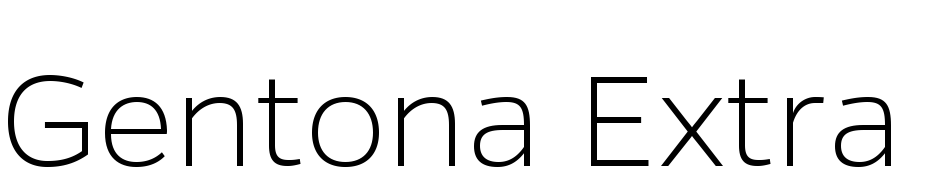 Gentona Extra Light Schrift Herunterladen Kostenlos