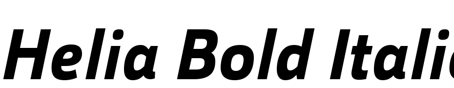 Helia Bold Italic Fuente Descargar Gratis