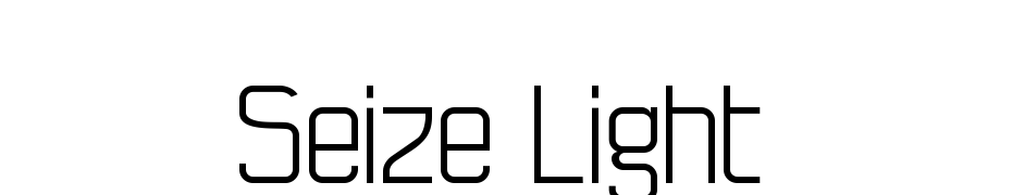 Seize Light Yazı tipi ücretsiz indir