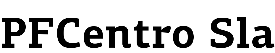 PFCentro Slab Pro Bold Yazı tipi ücretsiz indir