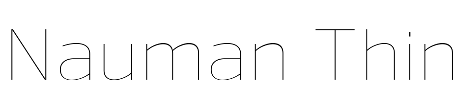 Nauman Thin cкачати шрифт безкоштовно
