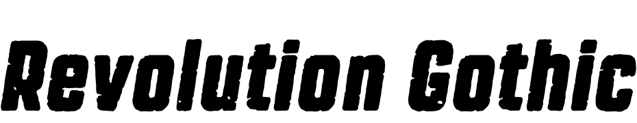 Revolution Gothic P Bold Italic Polices Telecharger
