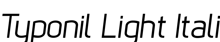 Typonil Light Italic Font Download Free