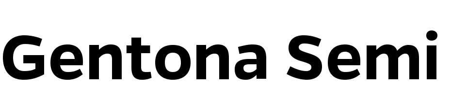 Gentona Semi Bold Font Download Free
