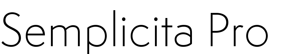 Semplicita Pro Light Fuente Descargar Gratis