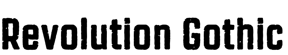 Revolution Gothic P Scarica Caratteri Gratis