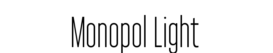 Monopol Light Font Download Free