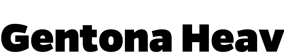 Gentona Heavy cкачати шрифт безкоштовно