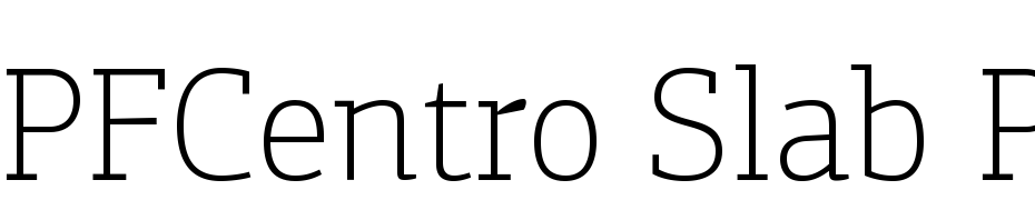 PFCentro Slab Pro Thin Font Download Free