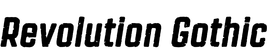 Revolution Gothic P Italic Schrift Herunterladen Kostenlos