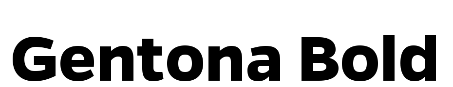 Gentona Bold Font Download Free